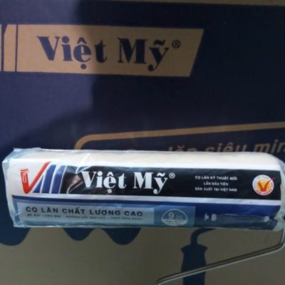 Cọ Lăn Sơn (Rulo) Cán Đen Việt Mỹ 9 in